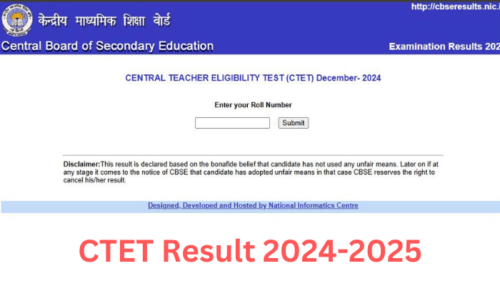 CTET Result 2024-2025