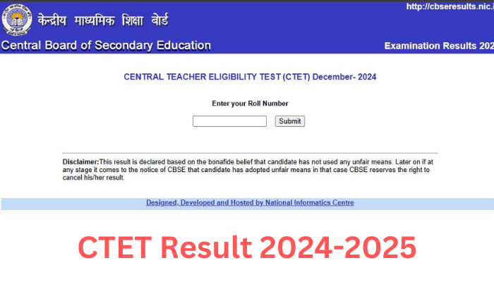 CTET Result 2024-2025