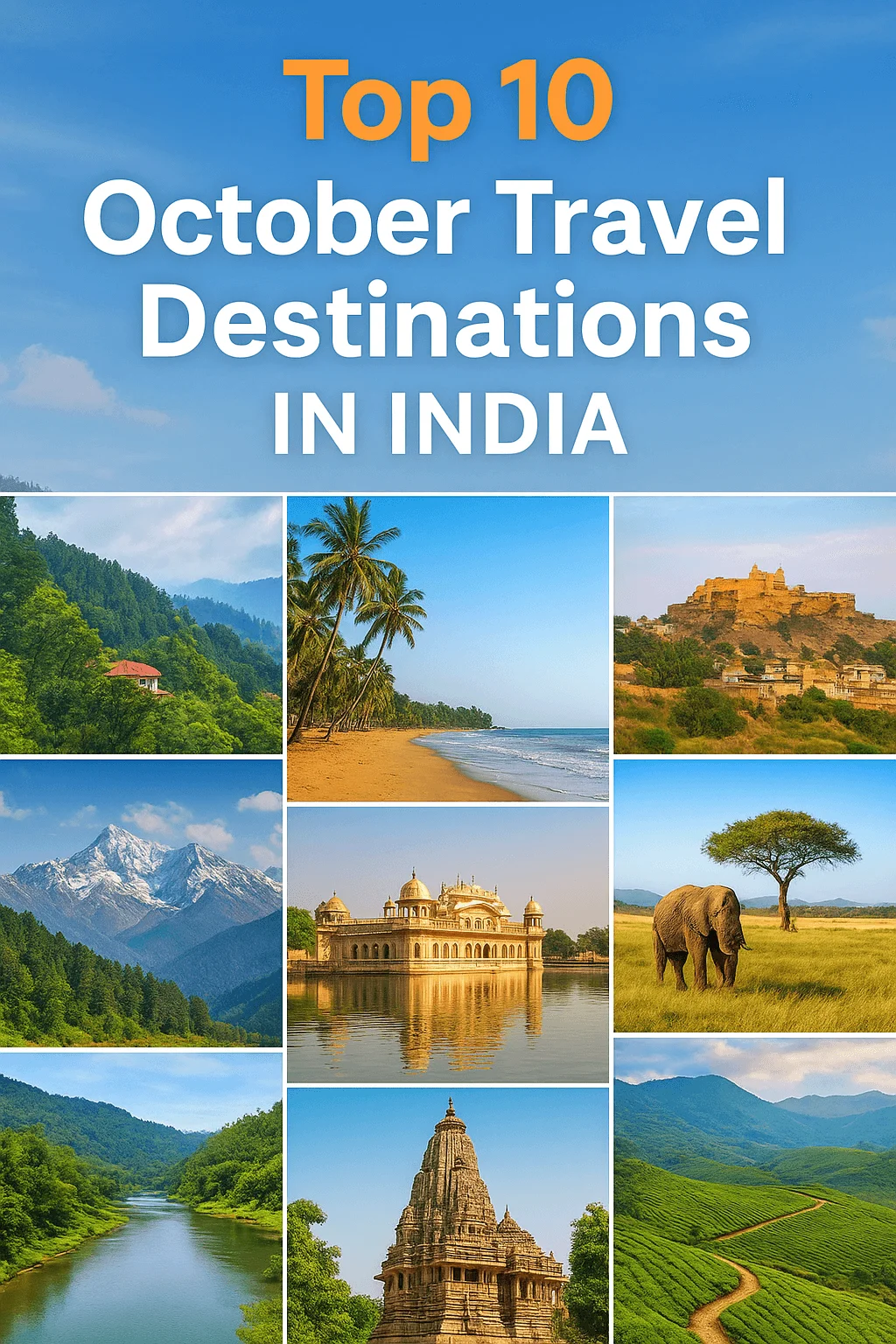 10 Best Places to Visit in October in India
