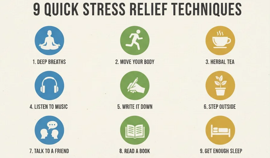 how to relieve stress quickly